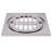 4-1/4" Brass Shower Tile Square with 3-1/2" OD Round Drain Cover-107541814