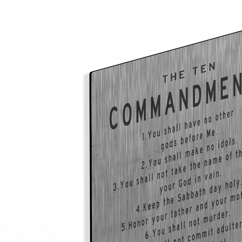«The Ten Commandments» par Cindy Jac, H 24 po x l 16 po