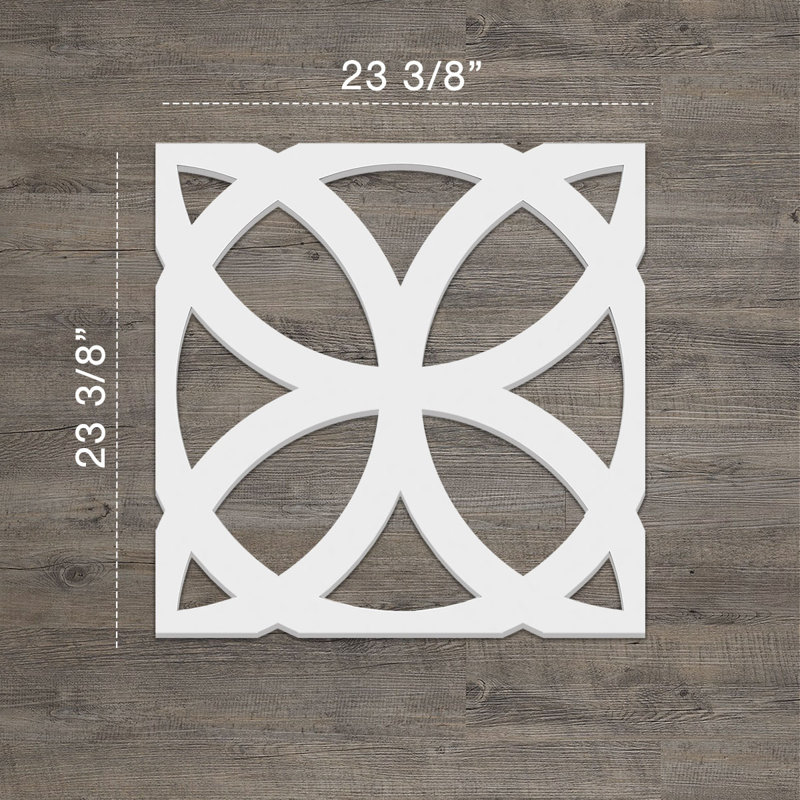 Panneaux muraux décoratifs Daventry en PVC de qualité architecturale, H 23,375 po x l 23,375 po x P 0,375 po