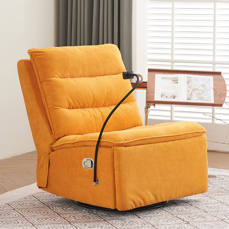 Multi-functional comfortable swivel chair, Yellow
