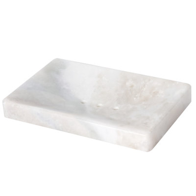 Plateau à savon en marbre naturel