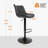 Hern Swivel Upholstered Faux Leather Adjustable Height Counter Stool-1992251946
