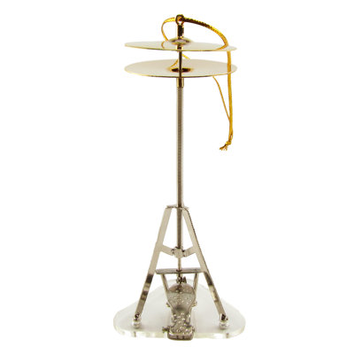 Miniature Hi-Hat Cymbals Cymbal Stand Realistic Hanging Figurine Ornament