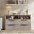  56.5"W Modern Fluted 4-Drawer Dresser With 2 Large Open Storage-918549065