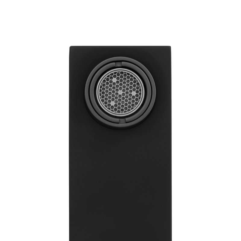 Wall Mounted Bathroom Faucet with Drain Assembly, Matte Black