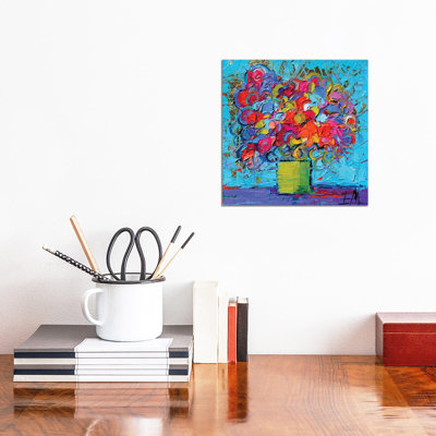 Floral Miniature by Mona Edulesco - Wrapped Canvas Gallery-Wrapped Canvas Giclée