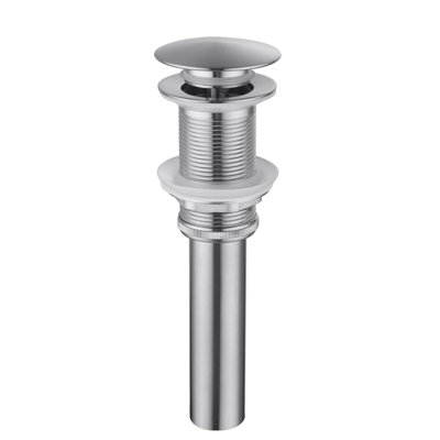 Bathroom Sink Single Handle Faucet With Pop-Up Drain (No Overflow)