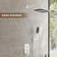 Ancoats 12" Wall Mounted Pressure-Balanced Complete Shower System with 3-Function Handheld Spray-110585273