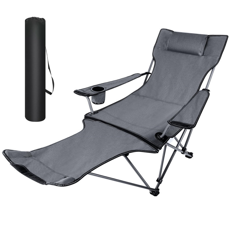 Candelora Folding Camping Chair, Grey