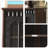Retro Black Solid Wood Sideboard