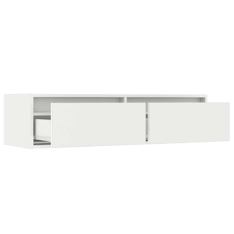 Exuma TV Stand, 25cm H x 100cm L x 35.5cm W, White