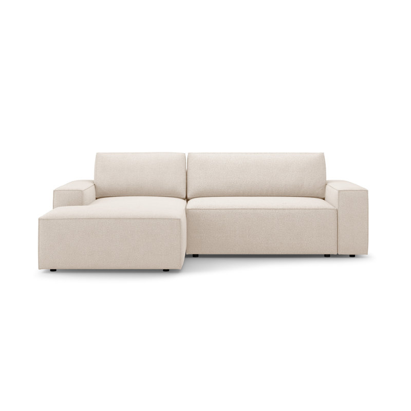 Alisbha 3 Seater Boucle Sofa Bed, Left Hand Facing, Beige