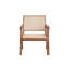 Fauteuil d'appoint en rotin et finition naturelle Velentina