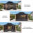 PURPLE LEAF 12' W x 14' D Patio Hardtop Gazebo Double Top Outdoor Screen House Aluminum Solarium Backyard Sun Room
