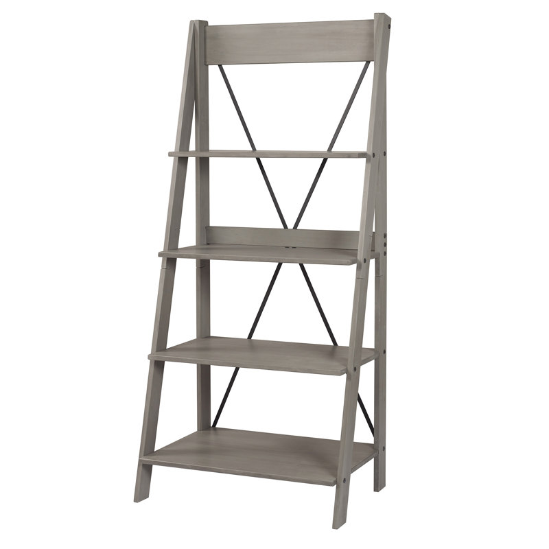 Perseus 79cm W Ladder Bookcase, Grey
