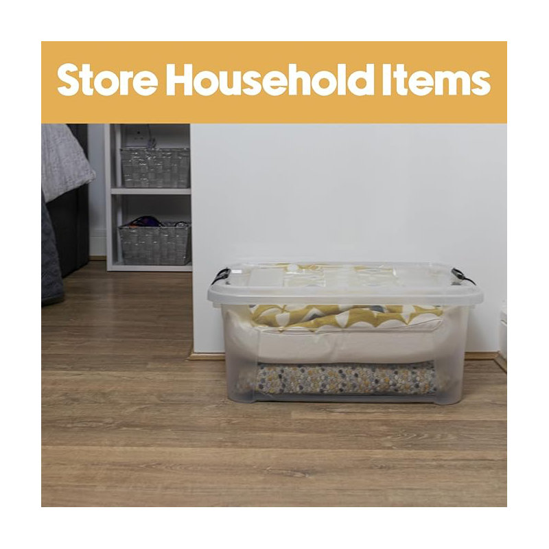 Rebrilliant Plastic Decorative Bin, 21.5cm H x 36.5cm W x 48.5cm D