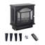 Electric Infrared Quartz Fireplace Stove 18" - 3D Flame, 1500W, 5000 /H, Remote Controlled, Portable, Compact Design 18 Inch 4 Adjustable Brightness, /Ul , Safe Heating