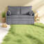 Lits convertibles peu encombrants, style moderne en velours côtelé gris