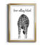Girafe - cadre photo, impression sur papier-1180677467-1180677466