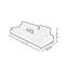 Linen Straight Adjustable Movable Back Sofa