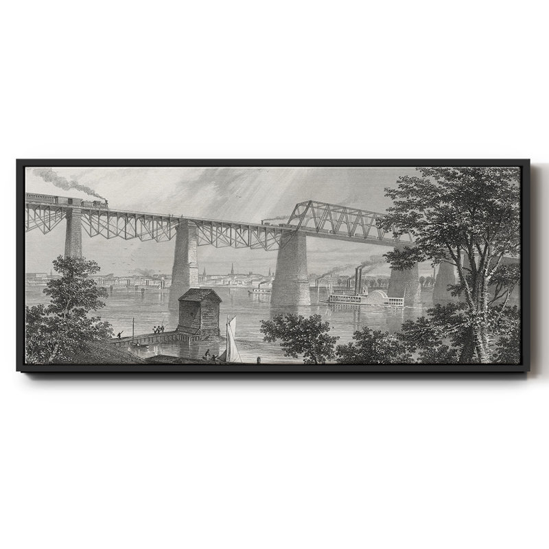 City of Louisville- Framed Canvas, H 20 po x l 50 po