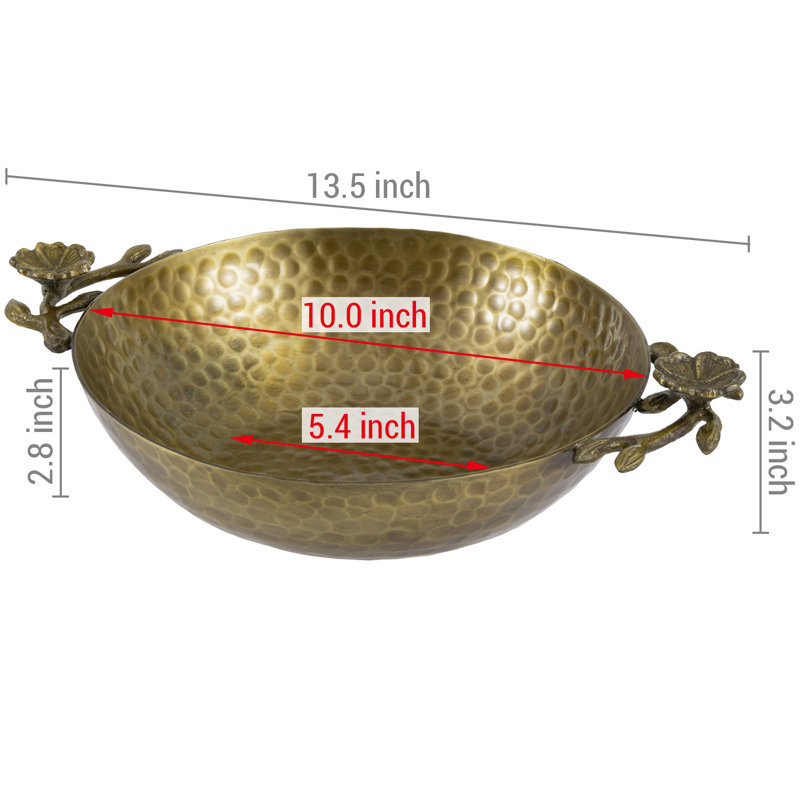 Brass Decorative Serving Bowl 
