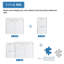 Meuble-lavabo flottant 36 po - lavabo en résine, 2 portes à fermeture douce et 1 armoire d'appoint | Contreplaqué Kd (blanc brillant)