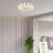 New Crystal LED Chandelier Ceiling Light Flush Mount Lighting Fixture