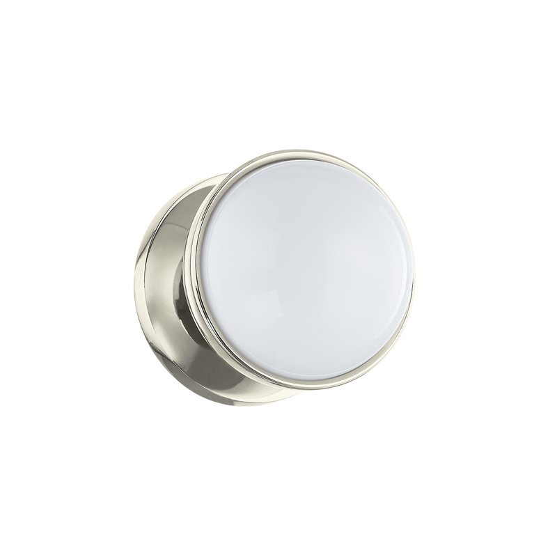 Meuble-lavabo 1 lumière Amy, Nickel poli