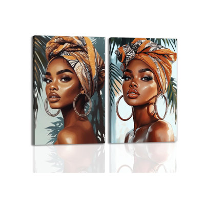 2 Piece Wrapped Canvas Wall Art