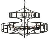 Phoenix 20 - Light Candle Style Geometric Chandelier