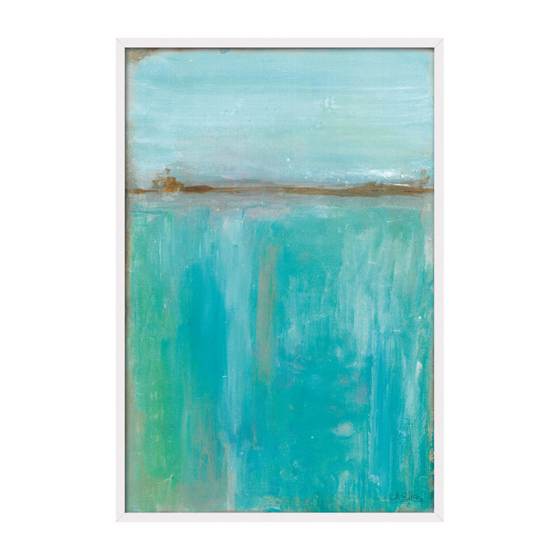 Deep Green by Marta Castet-Bellocq - Single Picture Frame Painting, 92cm H x 62cm W x 3cm D