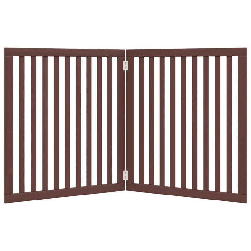 Nickson Solid Wood Dog House Door, Brown, 90cm H x 160cm W x 2cm D