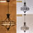 5-Light Black Drum K9 Crystal Chandelier-725459489