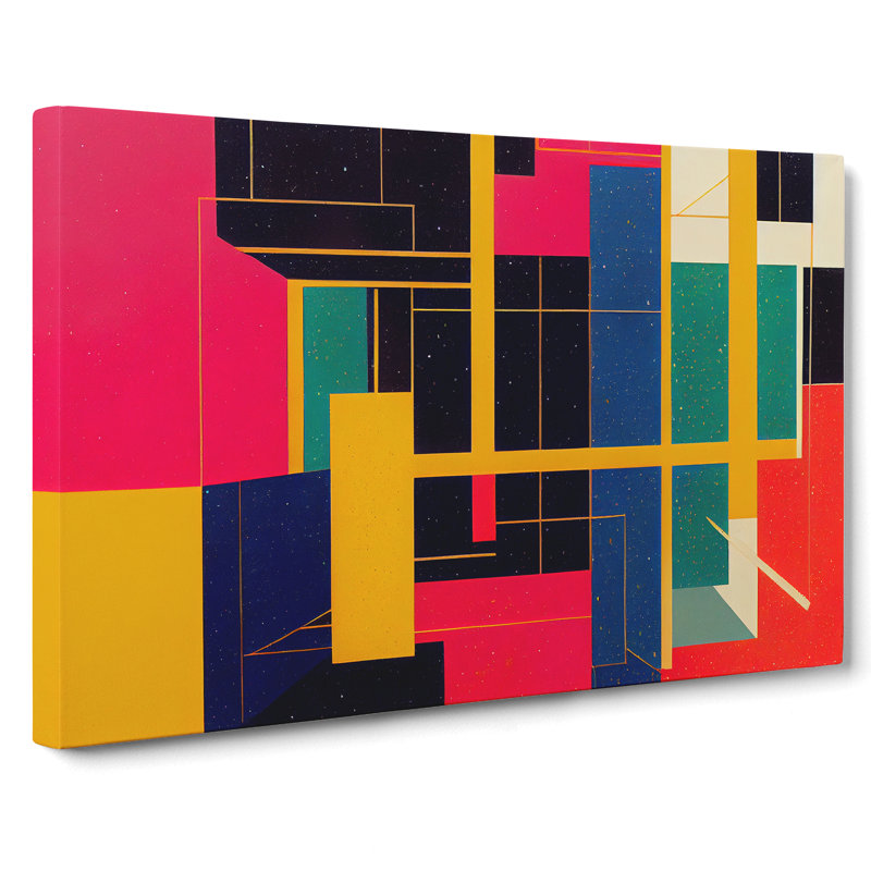 Modern Bauhaus Vol.2 Abstract - Wrapped Canvas, 35cm H x 50cm W x 3cm D