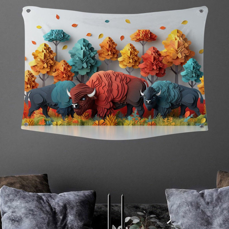 Microfiber Fabric Tapestry, 88" H x 104" W