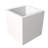 Urta Square Fiberstone Planter Modern Handmade MGO Clay Plant Pot with Drainage Holes for Indoor & Outdoor Use-119480103-119480123