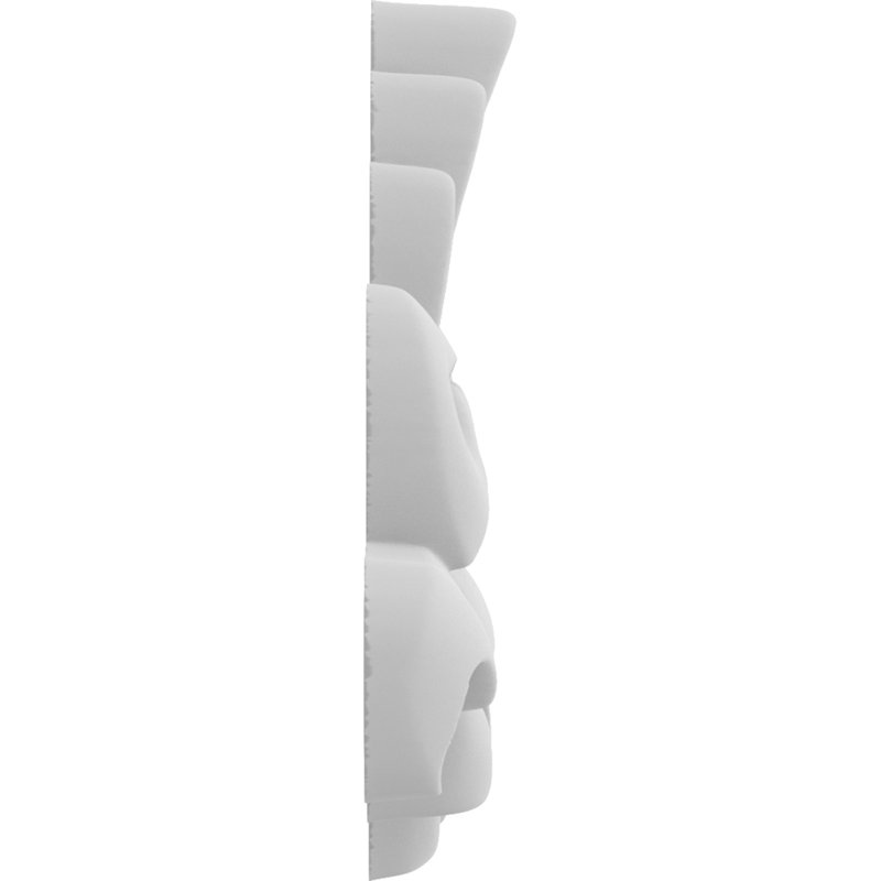 Rosette Sheffield, H 1,5 po x l 2 po x P 0,25 po