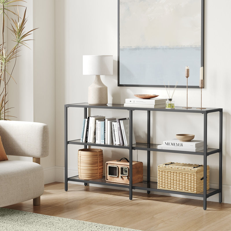 Console Odine, Noir / gris ardoise, H 28,7 po x l 51,2 po x P 11,8 po