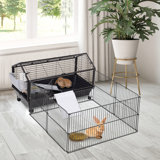 Cage pour petit animal avec roulettes