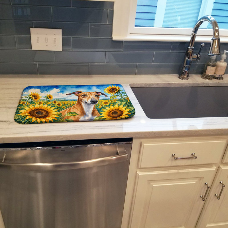 Tapis de séchage Greyhound in Sunflowers, Greyhound 6095