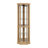 Corner Lighted Curio Cabinet Corner Glass Cabinet Lighted Curio Cabinet Corner Display Case For Living Room, Curio Cabinet, Antique Collection, Wine,Bar Glass Storage Light Included-2081286312