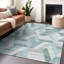 Tapis sarcelle intérieur / extérieur lavable à la machine Claudian ACN1241-103719044