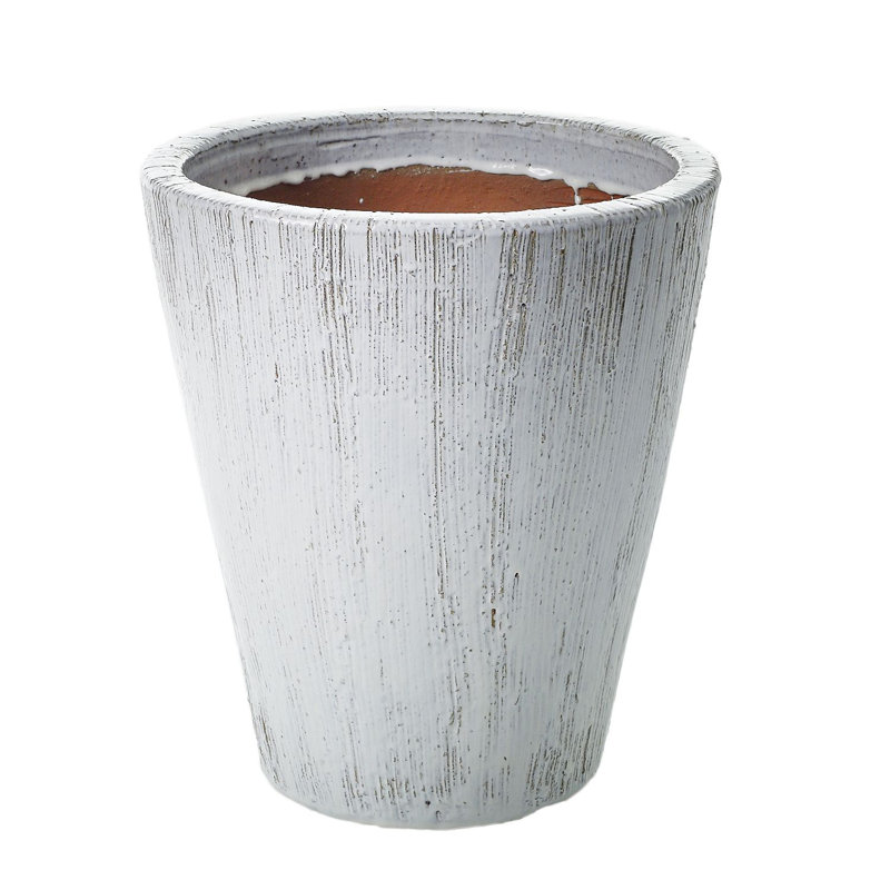 Noney Handmade Ceramic Pot Planter, 18.5" H x 16.5" W x 16.5" D