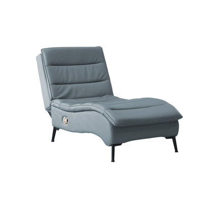 Murium Faux Leather Chaise Lounge