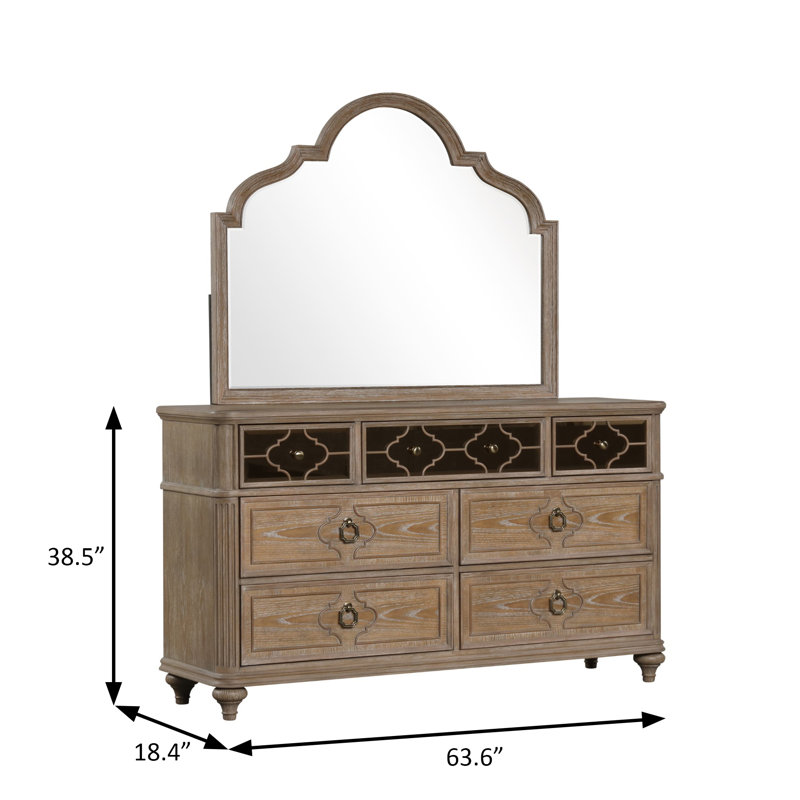 Commode transitionnelle Lyris, chêne rustique