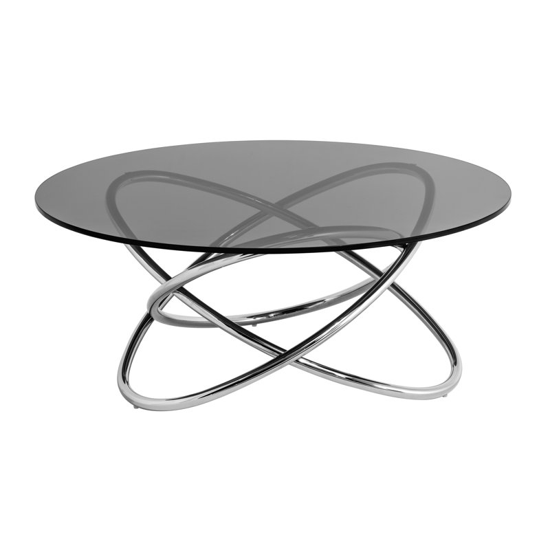 Cross Legs Coffee Table, Smoke