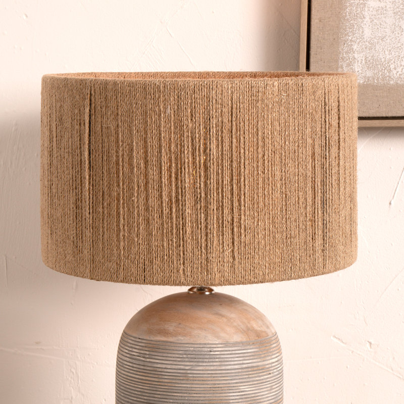 21cm H Drum Lamp Shade ( Uno ) in Brown