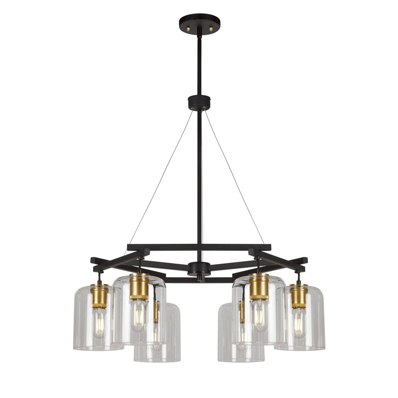 Lustre unique/unique à niveaux 6 lumières Liudger