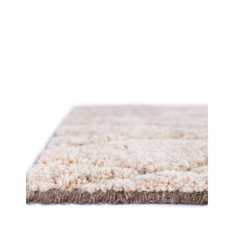 Tureka Hand Knotted Wool Geometric Area Rug , Square 10'